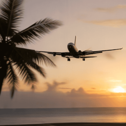 Illustration of First commercial flight since quake, Fiji Airways MAX8 flies return service