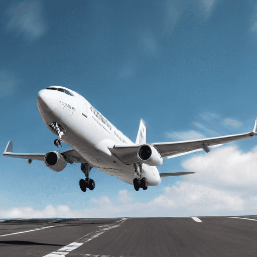 Illustration of First commercial flight since quake, Fiji Airways MAX8 flies return service