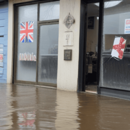 Illustration of Flood causes $1k damage to phone repair shop
