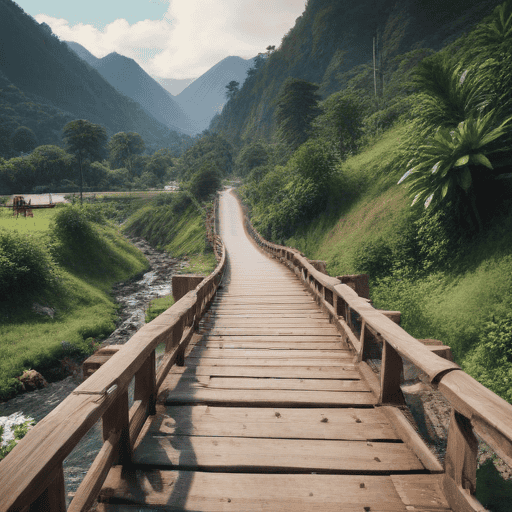 Illustration of Flood prone bridge hinders access