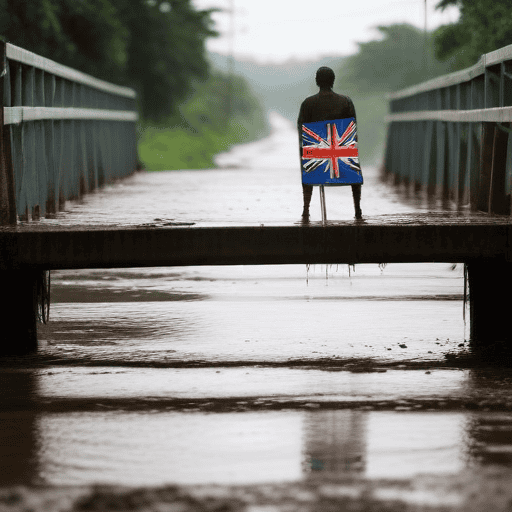 Illustration of Flood prone bridge hinders access