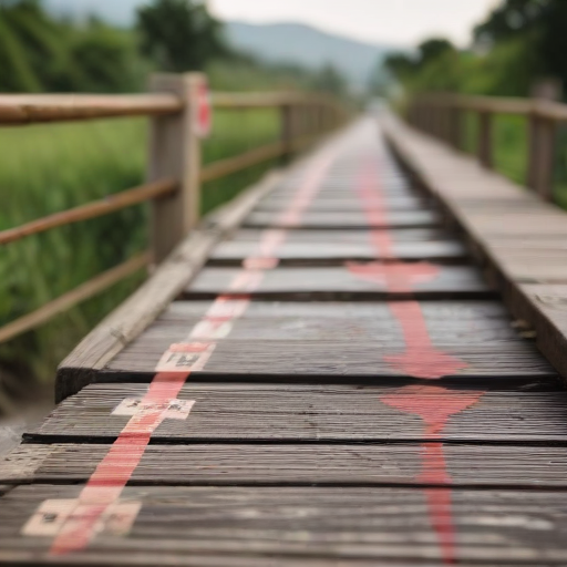 Illustration of Flood prone bridge hinders access