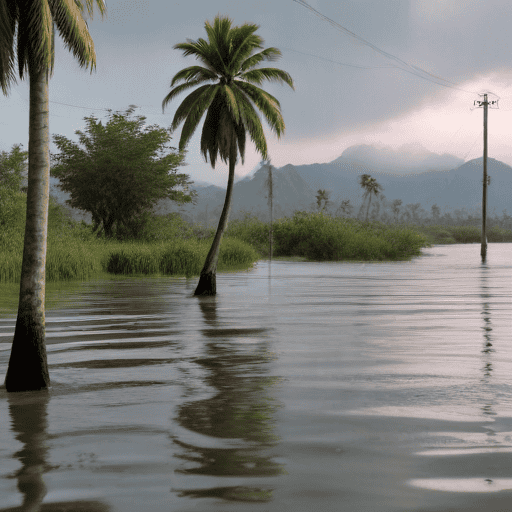 Illustration of Flood warning issued for Navua river