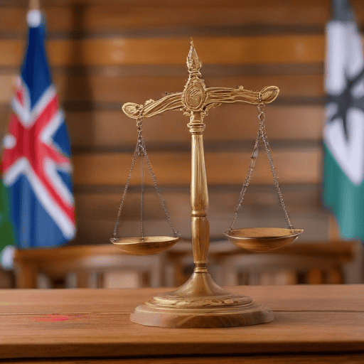 Illustration of Former RFMF accounts officer and wife fronts court