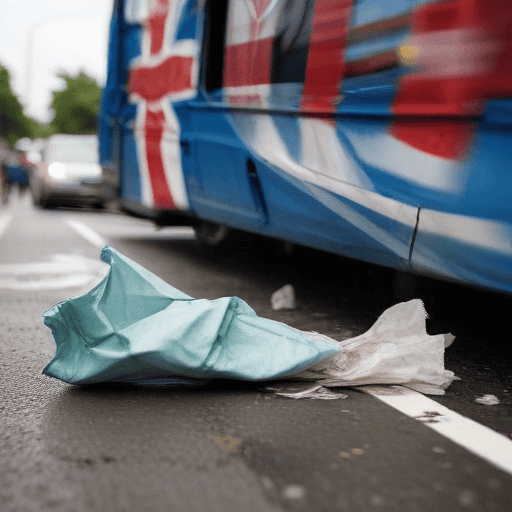 Illustration of Four-Wheel Vehicle Rams Bus, 18 Injured