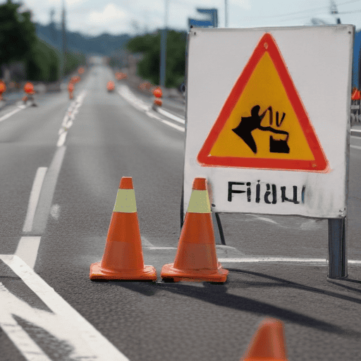 Illustration of Four lanes to ease traffic congestion