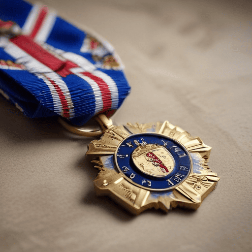 Illustration of French Order of Merit for RFMF Commander