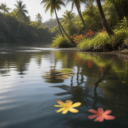 Illustration of Girl, 5, swept away by strong river currents