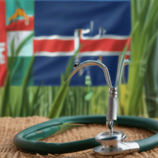 Illustration of Health care plan for cane farmers