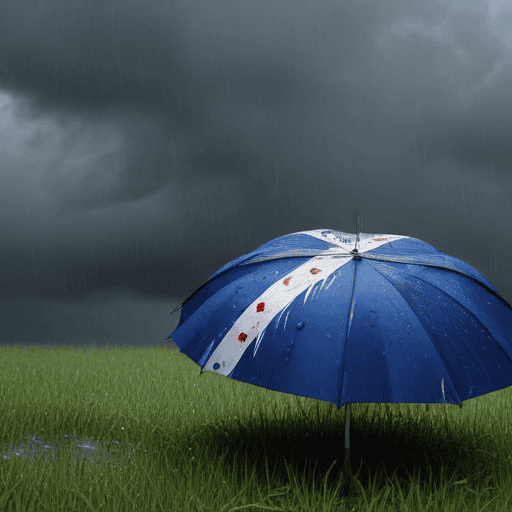 Illustration of Heavy rain warning across the country