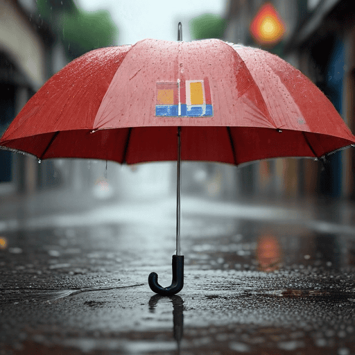 Illustration of Heavy rain warning across the country
