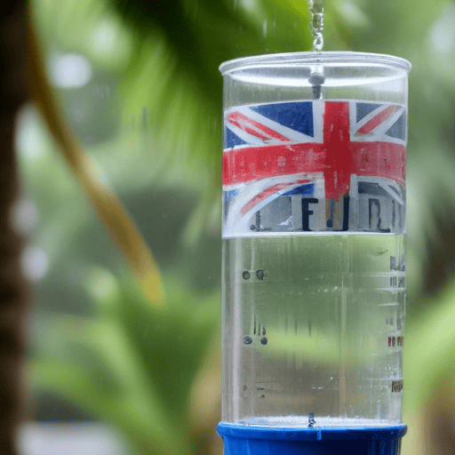 Illustration of Heavy rain warning for Fiji Group