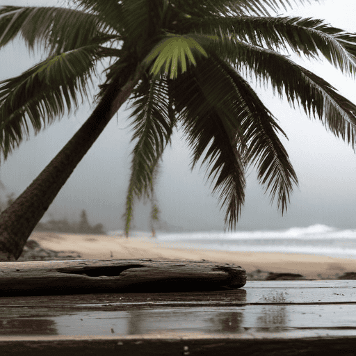 Illustration of Heavy rain warning for parts of Fiji