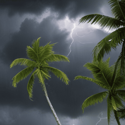 Illustration of Heavy rainfall warning for Western Viti Levu