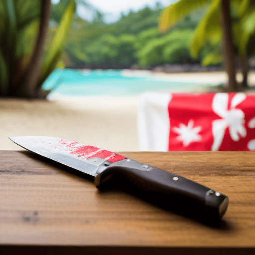 Illustration of Hotel Manager found dead with stab wounds