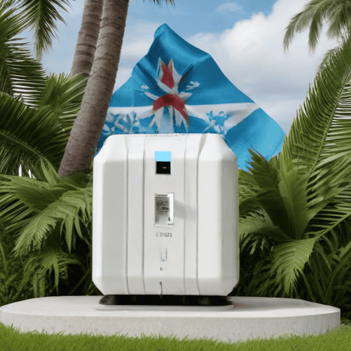 Illustration of Hydrogen Dual-fuel generator demo project launch