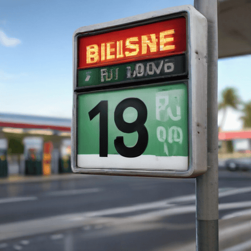 Illustration of Increase in fuel, gas prices