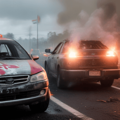 Illustration of Intoxicated driver lands in hospital