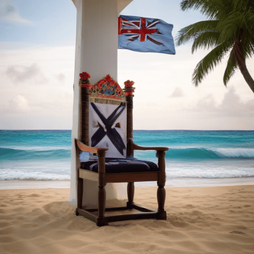 Illustration of King Charles III Regrets Not Visiting Fiji