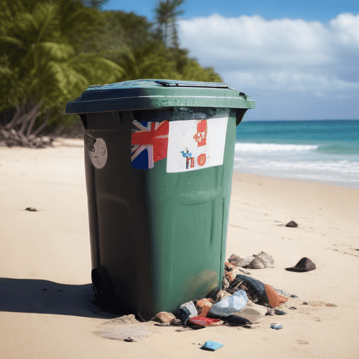 Illustration of Lack of trash bins