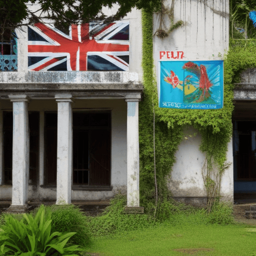 Illustration of ‘Letters’: Crumbling school structure