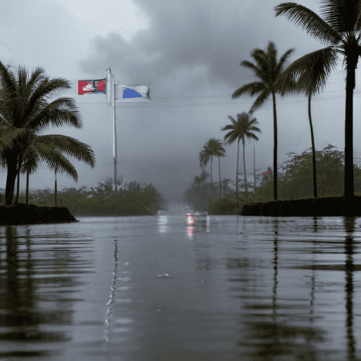Illustration of Low trough triggers heavy rain alert for Fiji