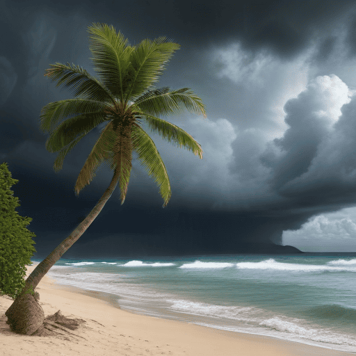 Illustration of Low trough triggers heavy rain alert for Fiji