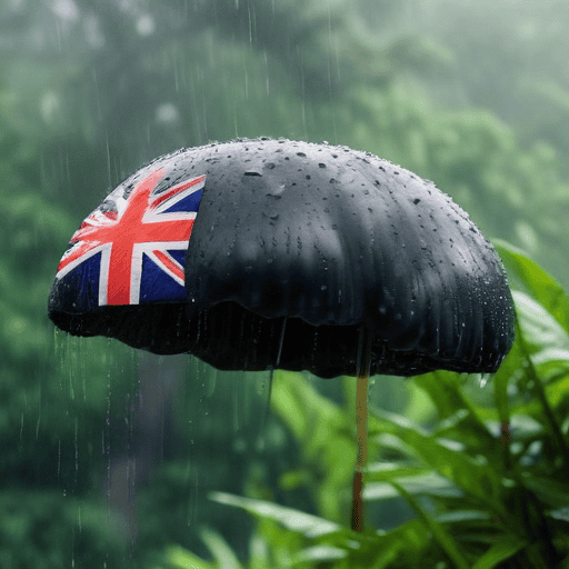 Illustration of Low trough triggers heavy rain alert for Fiji