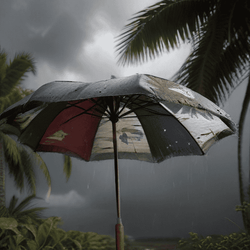 Illustration of Low trough triggers heavy rain alert for Fiji