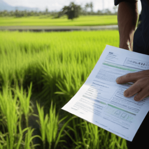 Illustration of MOU to enhance local rice farming