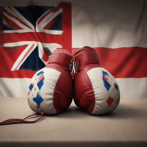 Illustration of Mike Tyson sued for terminating deal with gambling company Medier before Jake Paul fight