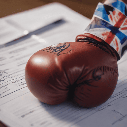 Illustration of Mike Tyson sued for terminating deal with gambling company Medier before Jake Paul fight