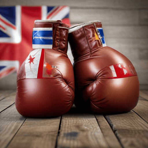 Illustration of Mike Tyson sued for terminating deal with gambling company Medier before Jake Paul fight