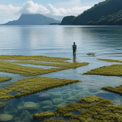 Illustration of Minister visits potential aquaculture sites in Kadavu