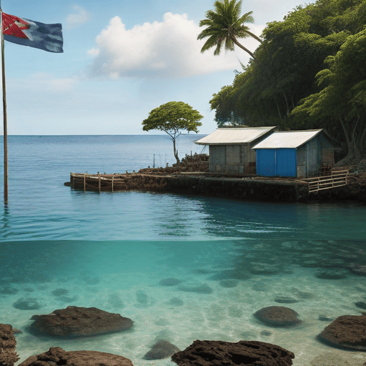 Illustration of Minister visits potential aquaculture sites in Kadavu