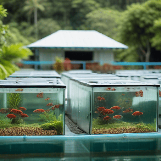 Illustration of Minister visits potential aquaculture sites in Kadavu