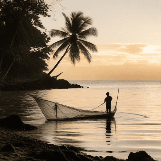 Illustration of Minister visits potential aquaculture sites in Kadavu