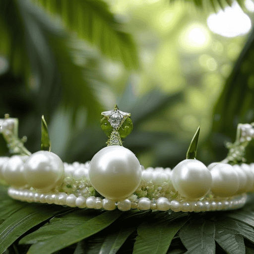 Illustration of Miss Cakaudrove Youth crown to have 59 pearls