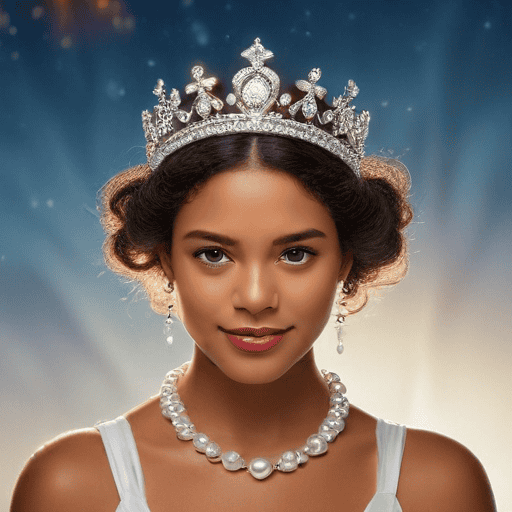 Illustration of Miss Cakaudrove Youth crown to have 59 pearls