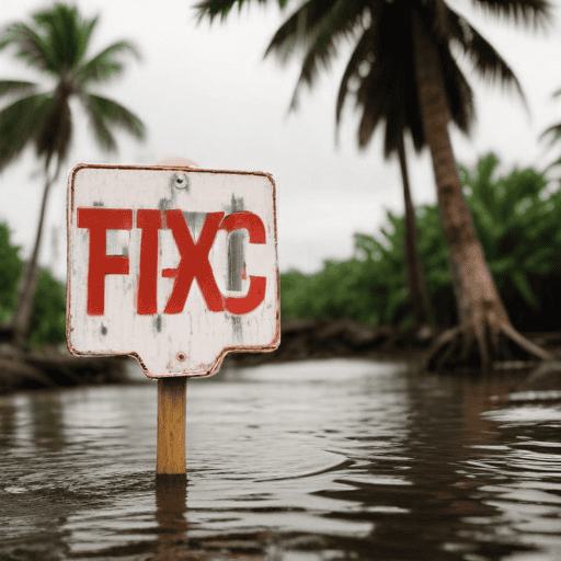 Illustration of Move to higher ground, people in flood areas urged