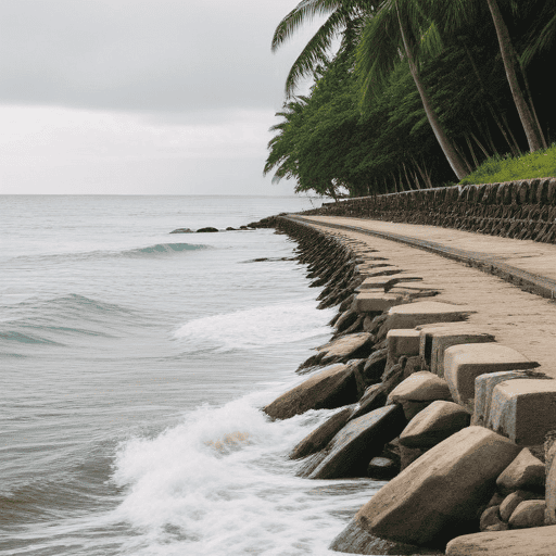 Illustration of Namoli Village Seawall Upgrade