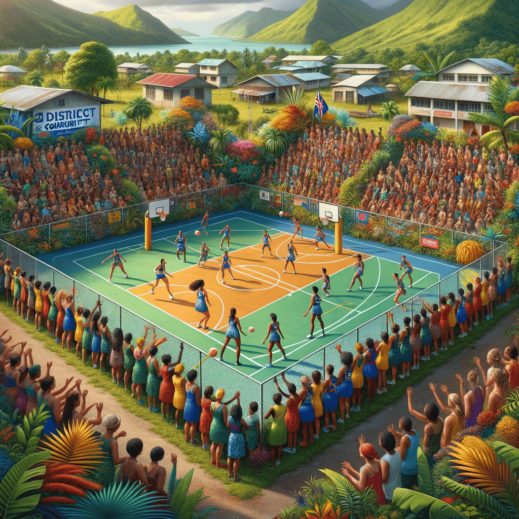 Illustration of Netball Fiji initiative