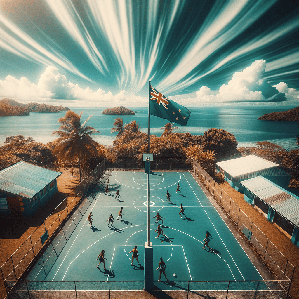 Illustration of Netball Fiji initiative