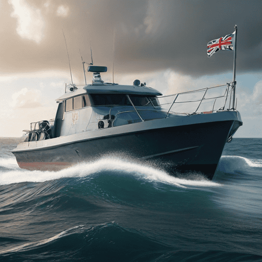 Illustration of New Navy patrol boat RFNS Timo handed over to Fiji