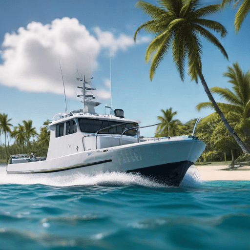 Illustration of New Navy patrol boat RFNS Timo handed over to Fiji