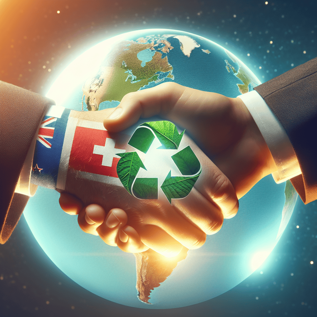 Illustration of New Zealand signs environmental trade deal with Switzerland, Costa Rica and Iceland