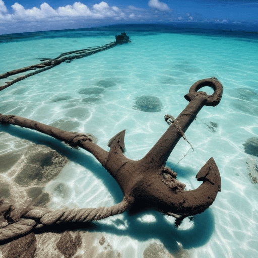 Illustration of No attempt to remove sunken ship