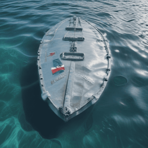 Illustration of No attempt to remove sunken ship