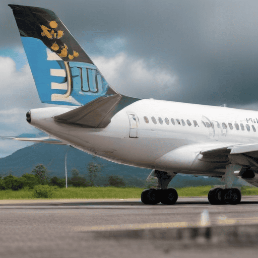 Illustration of No contact with Port Vila forced Fiji Airways to abandon flight on Tuesday