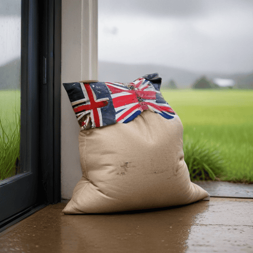 Illustration of North Braces for Rain, Flood